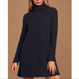 Lulus Alaina Turtleneck Sweater Dress